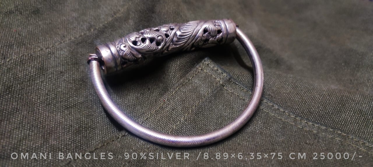Omani handmade vintage silver Bangles